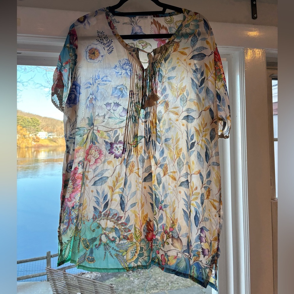 Johnny Was floral tunic